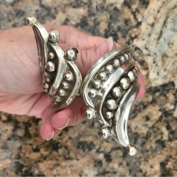 Alpaca cuff hinged beautiful vintage - Picture 3 of 9